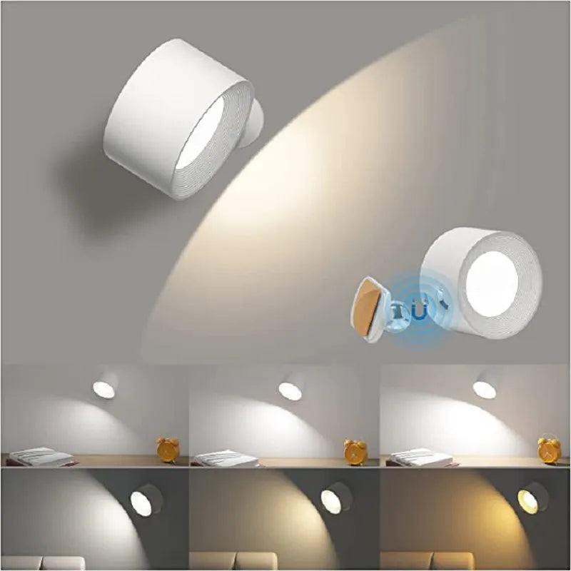 360 ° Wandlampe - funkloser wiederaufladbarer Wandlampe-5