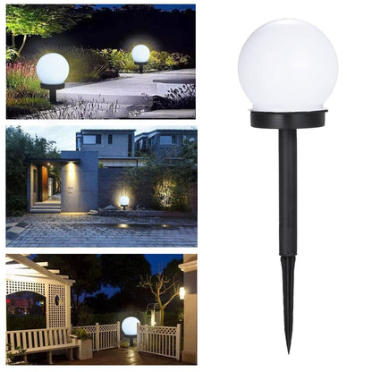 Runde LED-Solargartenleuchte – Energieeffiziente und Stilvolle Gartenbeleuchtung mit Automatischer Lichtsteuerung