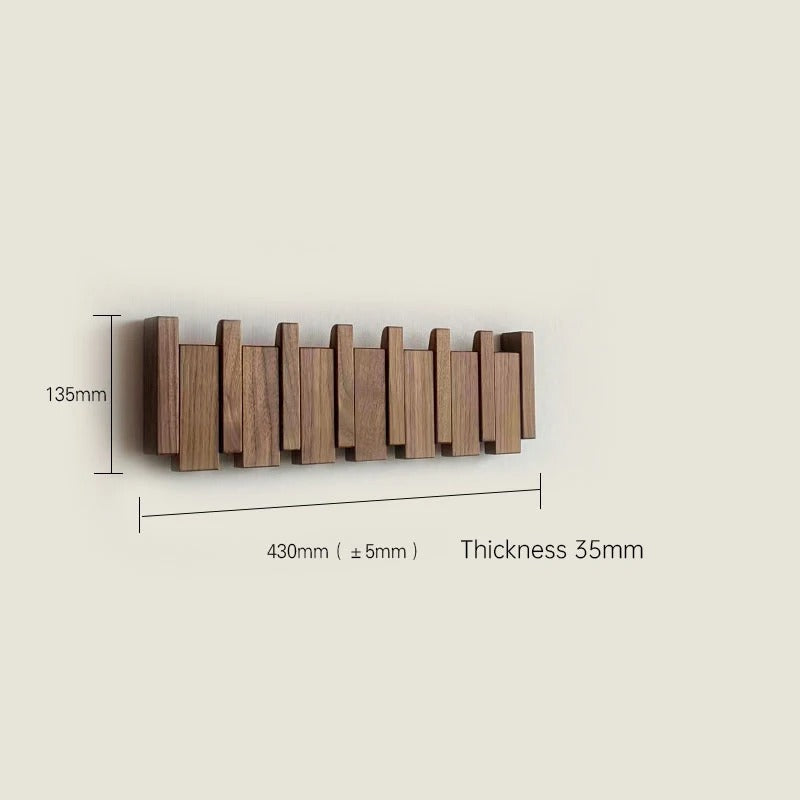 Wooden Wall Hook – Faltbarer Wandhaken aus Holz für stilvolle Ordnung