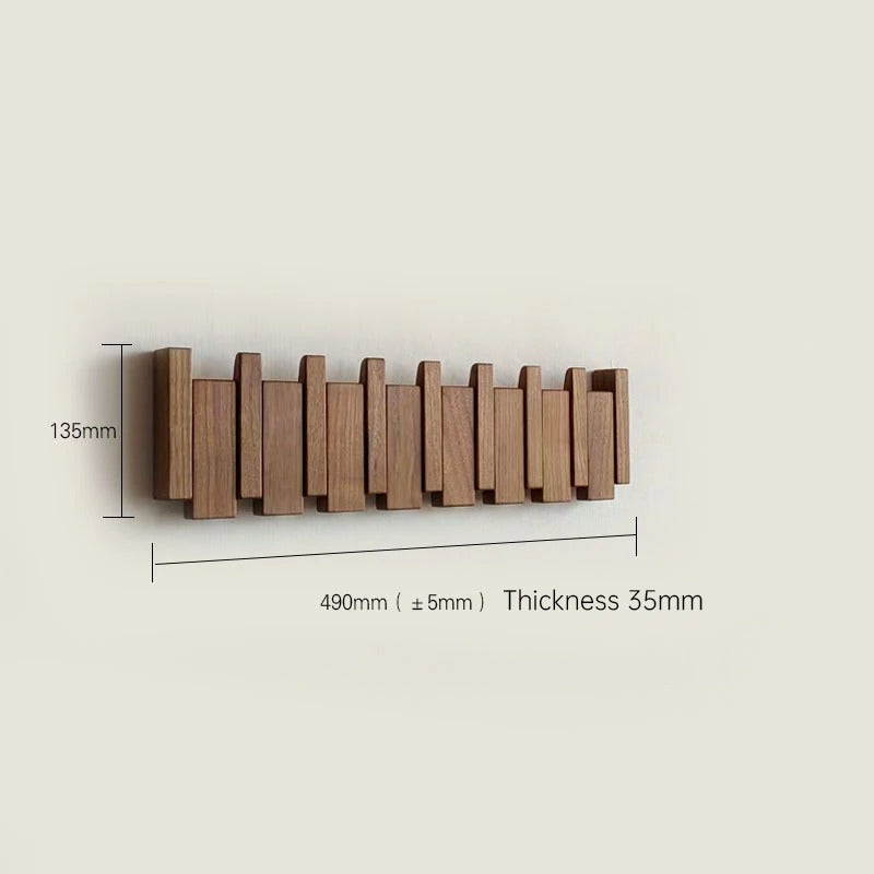 Wooden Wall Hook – Faltbarer Wandhaken aus Holz für stilvolle Ordnung