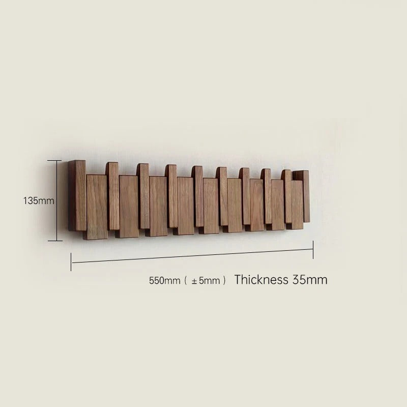 Wooden Wall Hook – Faltbarer Wandhaken aus Holz für stilvolle Ordnung
