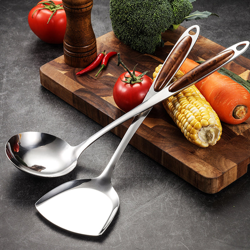 Edelstahl Küchenhelfer Set 5-teilig Ergonomische Griffe Spülmaschinenfest Kochutensilien Set-5