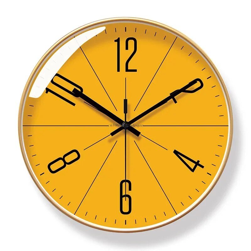 Moderne Wanduhr Schwarz Im Nordischen Stil-4