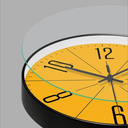 Moderne Wanduhr Schwarz Im Nordischen Stil-5