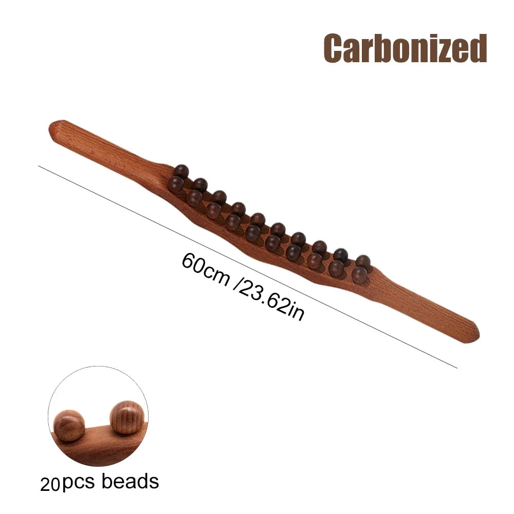 Variant image for Therawood Luxus Gua Sha Massagestok aus 100% Naturholz für Durchblutungsförderung und Entspannung-2