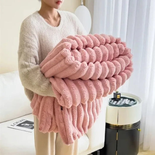 Kuscheldecke Beige 150x200 cm Polyester für Alle Jahreszeiten-1