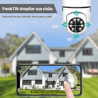 Intelligente Sicherheitskamera mit 360° Überwachung und WLAN-Funktion